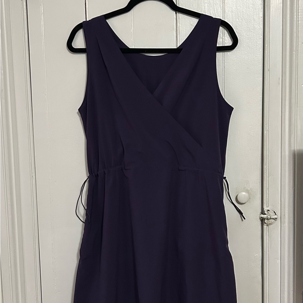Title Nine Sleeveless Wrap Dress in Deep Purple